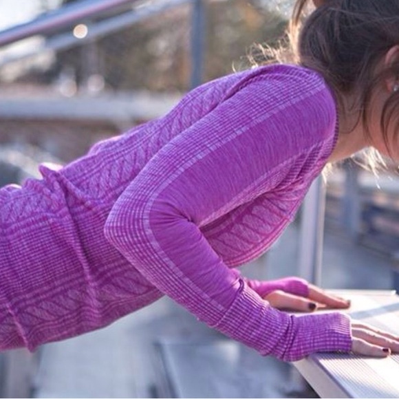 Lululemon Rest Less Ultra Violet knitted pullover thumbhole women’s size - Picture 1 of 16